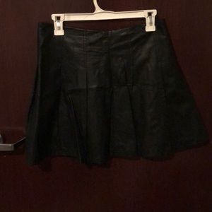 Faux Leather Skirt